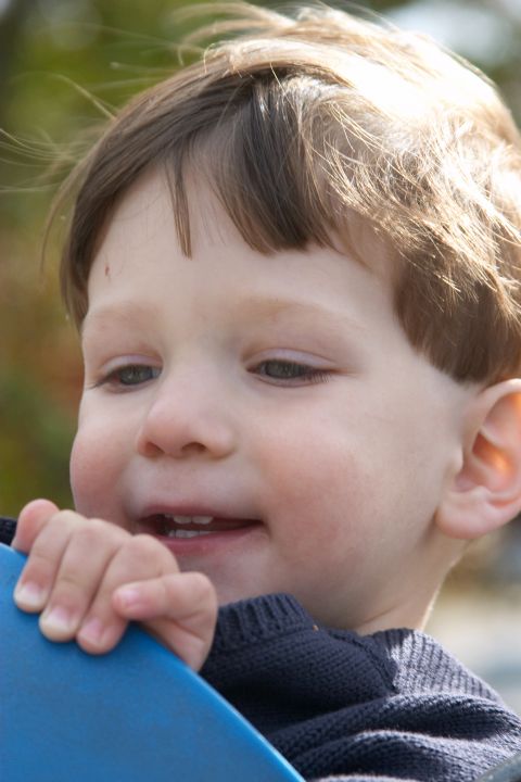 Closeup while swinging